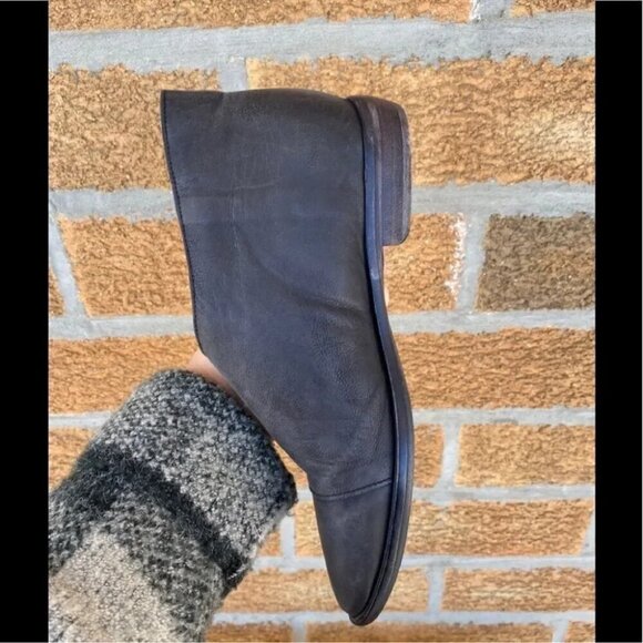 Free people Leather Slip-On BlockHeel Booties 6.5 - Picture 12 of 12